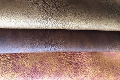 Simulated leather fabric