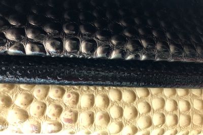 Simulated leather fabric